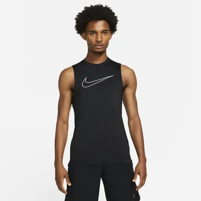 Nike Męska koszulka bez rękawów o przylegającym kroju Nike Pro Dri-FIT - Czerń