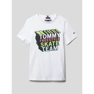 Tommy Hilfiger Tommy Hilfiger Kids T-shirt z nadrukiem z przodu