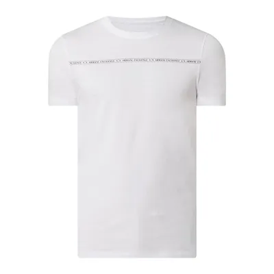 Armani Exchange ARMANI EXCHANGE T-shirt z o kroju slim fit z nadrukiem z logo