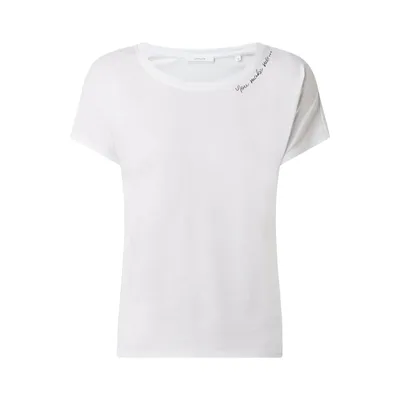 Opus Opus T-shirt z mieszanki bawełny i modalu model ‘Sembro’