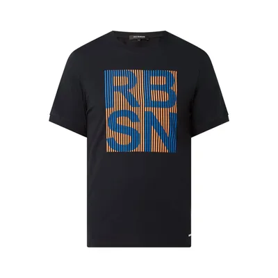 Roy Robson Roy Robson T-shirt o kroju regular fit z nadrukiem z logo