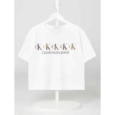 Calvin Klein Jeans Calvin Klein Jeans T-shirt o pudełkowym kroju z bawełny ekologicznej