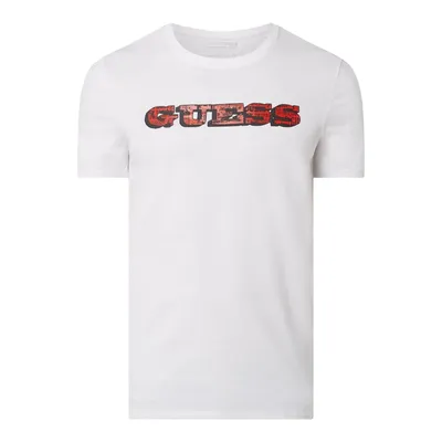 Guess Guess T-shirt o kroju slim fit z logo