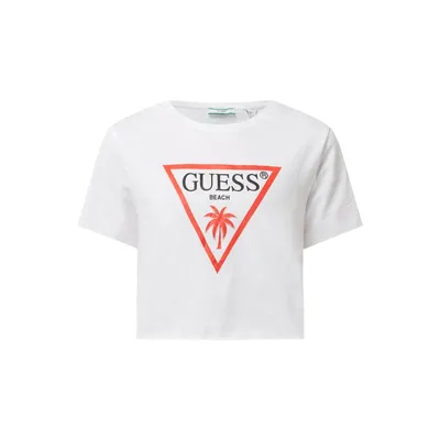 Guess Guess T-shirt o krótkim kroju z nadrukiem z logo