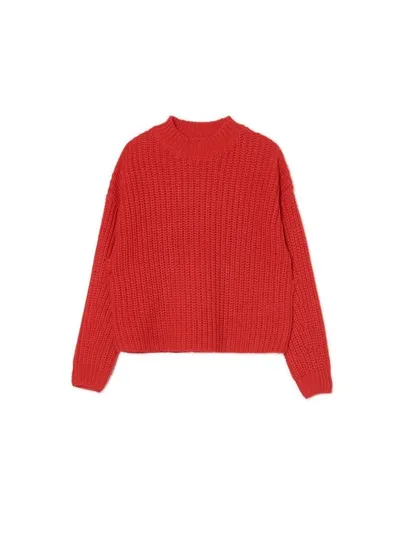 Cropp Czerwony sweter basic