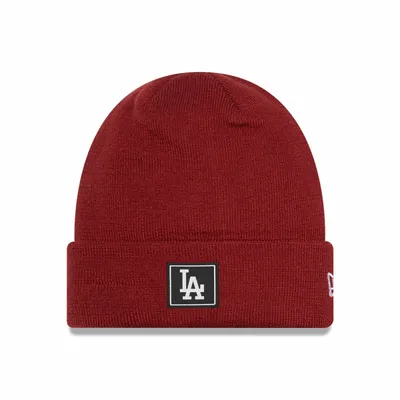 New Era Męska czapka zimowa NEW ERA TEAM CUFF BEANIE LOS ANGELES DODGERS - czerwona