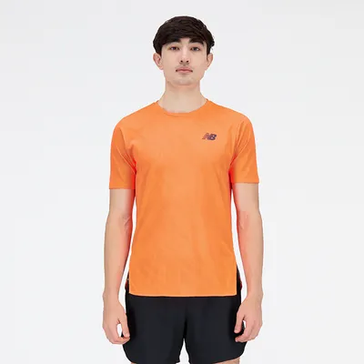 New Balance Koszulka męska New Balance MT23281NDF – pomarańczowe