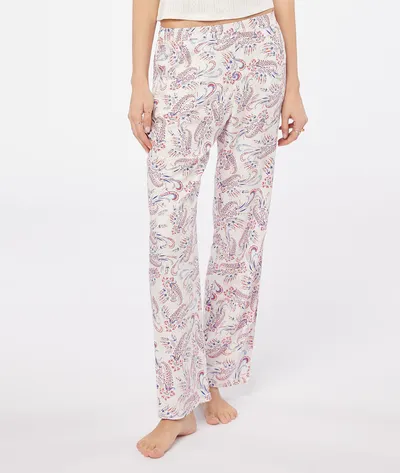 Etam Solis Pantalon De Pyjama Imprimé - Surowy