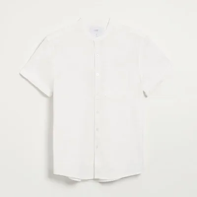 House Biała koszula regular fit z krótkim rękawem - Biały