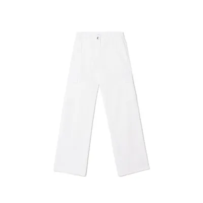 Cropp Białe spodnie cargo