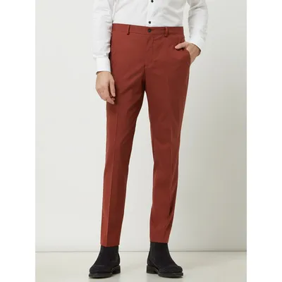 Selected Homme Selected Homme Spodnie od garnituru o kroju slim fit z dodatkiem streczu model ‘Mylologan’