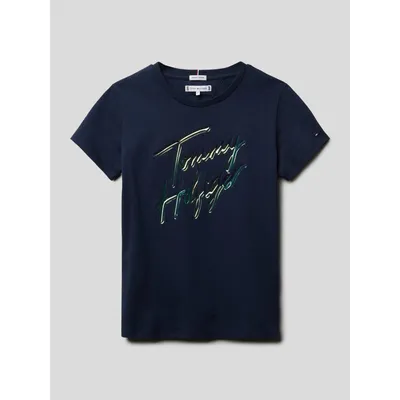 Tommy Hilfiger Tommy Hilfiger Teens T-shirt z bawełny bio