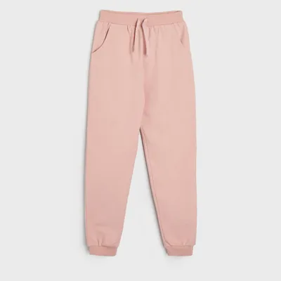 Sinsay Spodnie dresowe jogger - Różowy