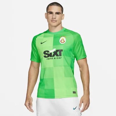 Nike Męska koszulka piłkarska z krótkim rękawem Galatasaray Goalkeeper - Zieleń