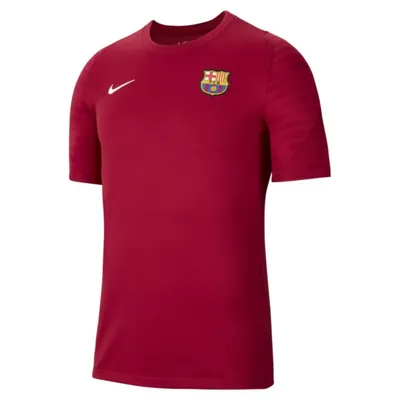 Nike Męska koszulka piłkarska z krótkim rękawem FC Barcelona Strike - Czerwony