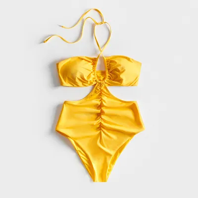 Reserved Jednoczęściowy kostium kąpielowy - Pomarańczowy