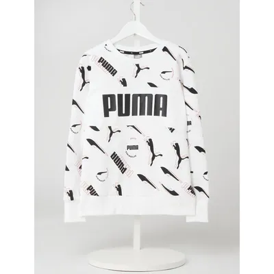 Puma Bluza o kroju relaxed fit ze wzorem z logo