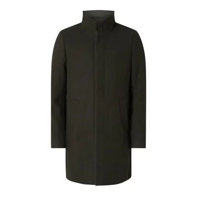 Matinique Matinique Krótki płaszcz z wyjmowaną plisą w kontrastowym kolorze model ‘Harvey’