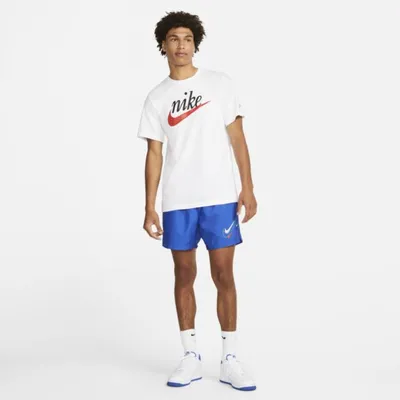 Nike Męskie spodenki z tkaniny Nike Sportswear - Niebieski