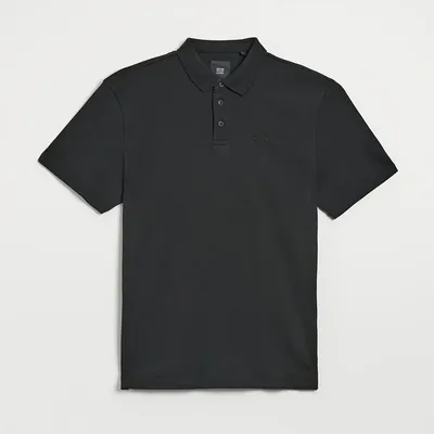 House Czarna koszulka polo z haftem - Czarny
