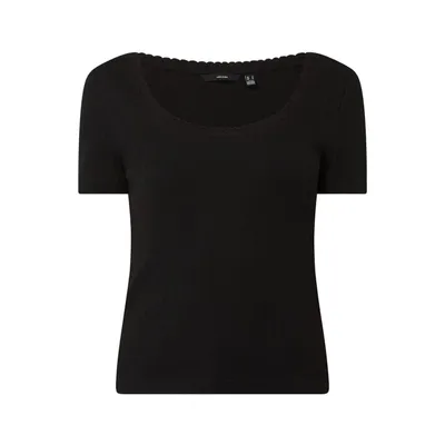 Vero Moda Vero Moda T-shirt z mieszanki bawełny ekologicznej model ‘Zoe’