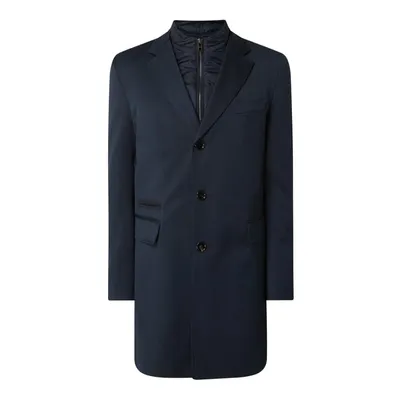 Boss BOSS Krótki płaszcz z plisą w kontrastowym kolorze model ‘Nido’