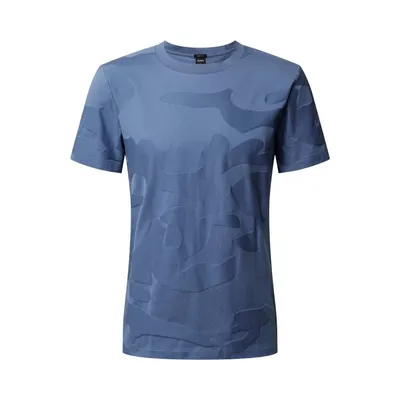 Boss BOSS T-shirt z fakturowanym wzorem model ‘Tiburt 229’