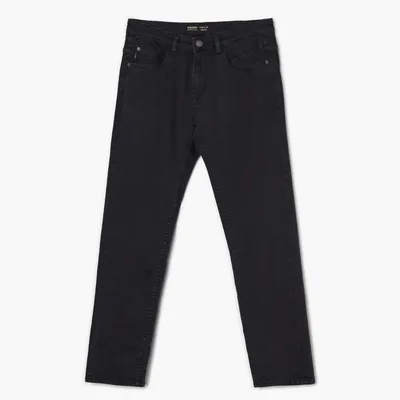 Cropp Czarne jeansy regular