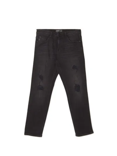 Cropp Czarne jeansy comfort