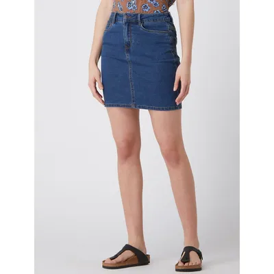 Vero Moda Vero Moda Spódnica jeansowa z dodatkiem streczu model ‘Hot Seven’