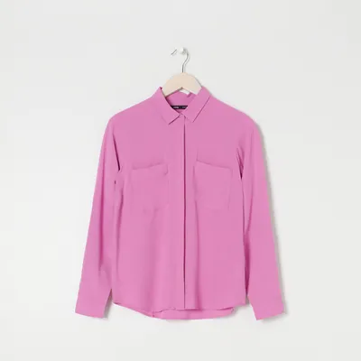 Sinsay Koszula z kieszeniami - Różowy