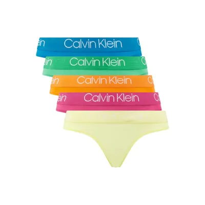 Calvin Klein Underwear Calvin Klein Underwear Stringi z dodatkiem streczu w zestawie 5 szt.