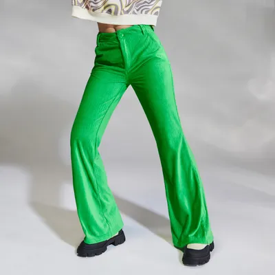 Sinsay Spodnie flare - Zielony