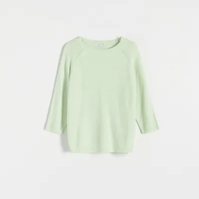 Reserved Dzianinowy sweter - Zielony