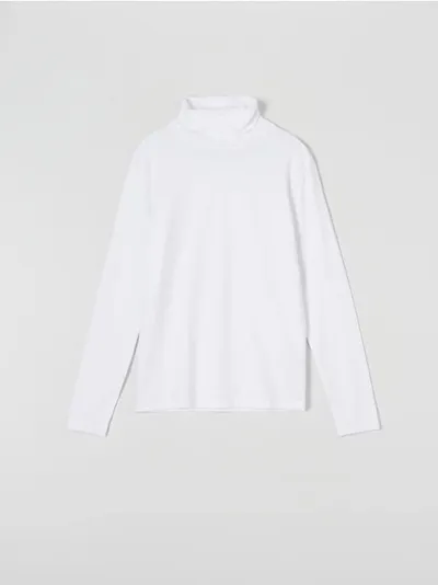 Sinsay Wygodna koszulka wykonana z miękkiej bawełny. - biały