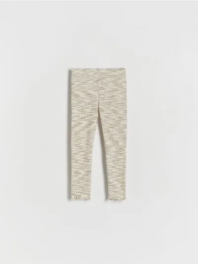 Reserved Spodnie typu legginsy, wykonane z dzianiny z dodatkiem bawełny. - wielobarwny