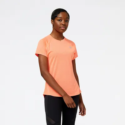 New Balance Koszulka damska New Balance WT21262ODR – pomarańczowa