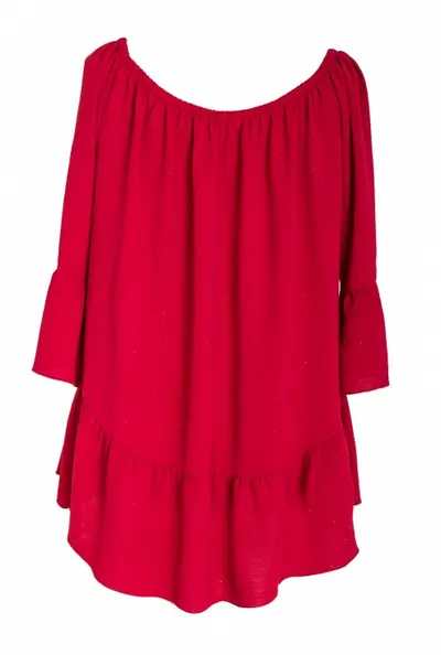 XL-ka Czerwona bluzka hiszpanka FIORELLE