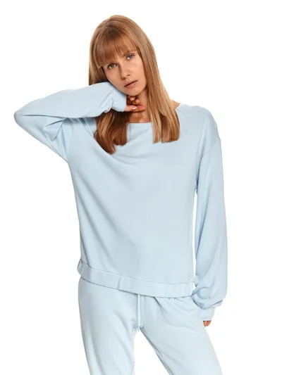 Top Secret Bluza nierozpinana damska, nierozpinana, z aplikacją, z metalowym zdobieniem