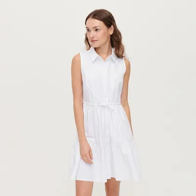 House Sukienka koszulowa bez rękawów - Biały
