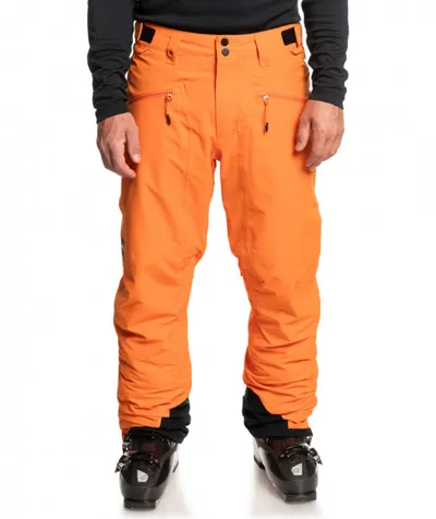 Quiksilver Męskie spodnie narciarskie QUIKSILVER Boundry - pomarańczowe