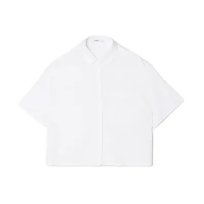 Cropp Biała koszula z krótkim rękawem