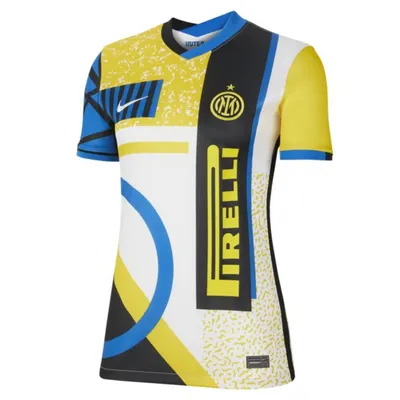 Nike Damska koszulka piłkarska Inter Mediolan Stadium 2021/22 (wersja czwarta) - Biel