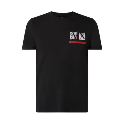 Armani Exchange ARMANI EXCHANGE T-shirt z bawełny z nadrukiem z logo
