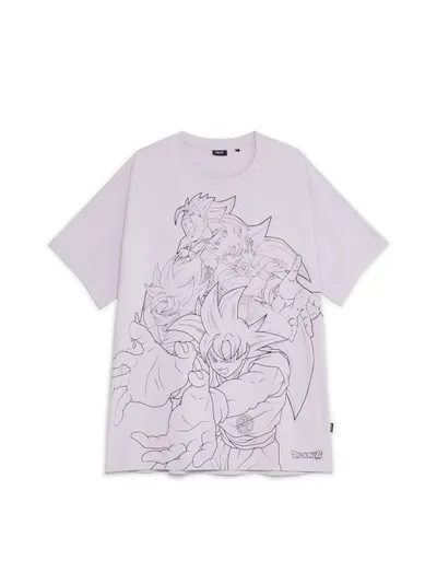 Cropp Jasnofioletowa koszulka Dragon Ball