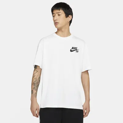 Nike T-shirt do skateboardingu z logo Nike SB - Biel