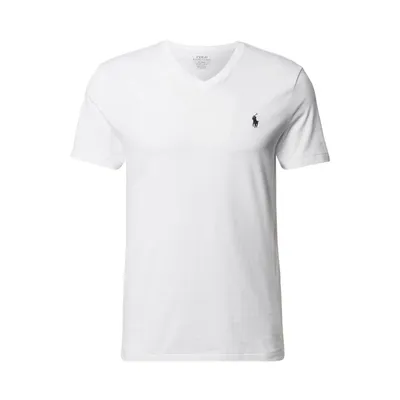 Polo Ralph Lauren Polo Ralph Lauren T-shirt o kroju custom slim fit z dekoltem w serek