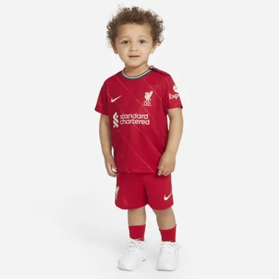 Nike Strój piłkarski dla niemowląt/maluchów Liverpool FC 2021/22 (wersja domowa) - Czerwony