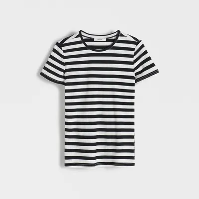Reserved T-shirt slim fit - Czarny