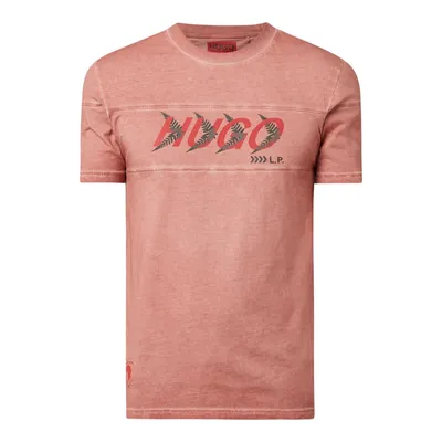 Hugo HUGO T-shirt z kapturem z bawełny model ‘Dappel’ HUGO x LIAM PAYNE